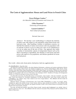The Costs of Agglomeration: House and Land Prices in French Cities
