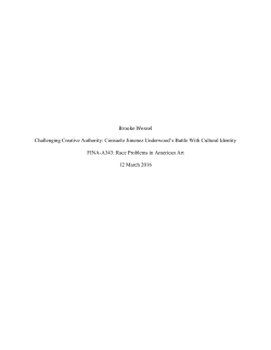 Brooke Wessel Challenging Creative Authority: Consuelo Jimenez