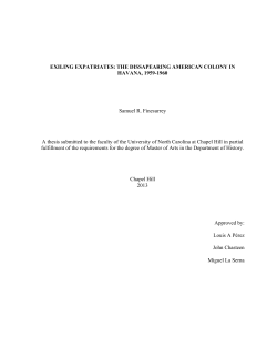 EXILING EXPATRIATES: THE DISSAPEARING AMERICAN