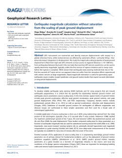 Earthquake magnitude calculation without saturation from the