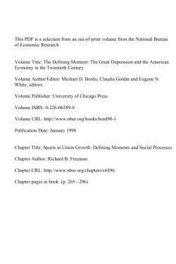 Spurts in Union Growth: Defining Moments and Social