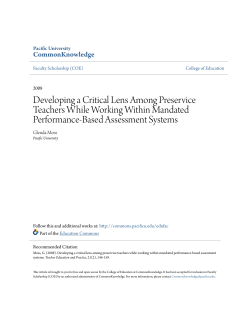 Developing a Critical Lens Among Preservice Teachers While