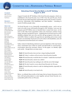 Debunking 8 Social Security Myths on Its 80th Birthday August 13