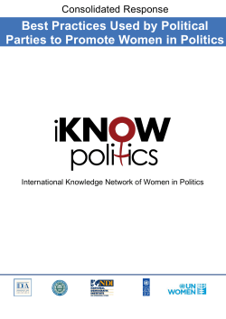 Best Practices Used by Political Parties to Promote