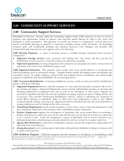 2.80 Community Support Services