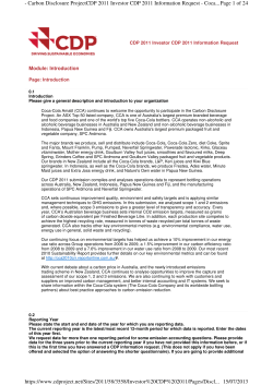 Page 1 of 24 - Carbon Disclosure ProjectCDP 2011 Investor CDP