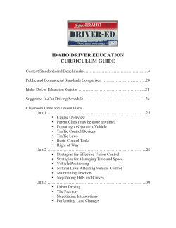 Drivers Education - Mackay School District