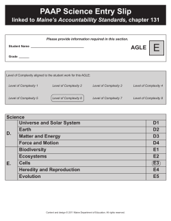Living Things Have Parts - Measured Progress ProFile