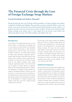 The Financial Crisis through the Lens of Foreign Exchange Swap