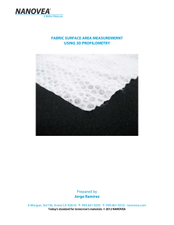Fabric Surface Area Measurement Using 3D Profilometry