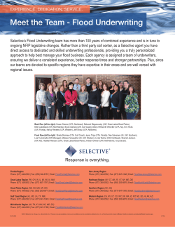 Meet the team Flood Underwriting.indd