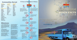 Communities Served Milestones - North Central Regional Transit