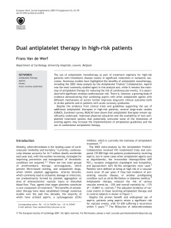 Dual antiplatelet therapy in high