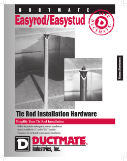 Tie Rod Installation Hardware