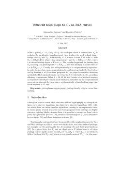 Efficient hash maps to G2 on BLS curves