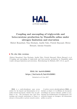 Coupling and uncoupling of triglyceride and beta