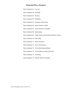 Basketball Player Handouts