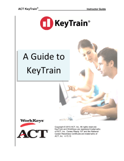 A Guide to KeyTrain