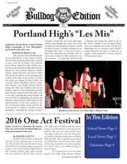 Portland High`s &ldquo;Les Mis&rdquo; - Portland High School