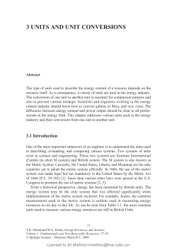 3 units and unit conversions