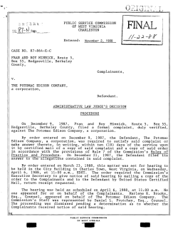 November 2, 1988 FRAN AND ROY MINNICK, Route 5, Box 55