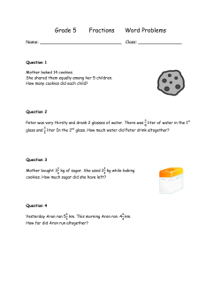 Fraction word problems grade 5 math