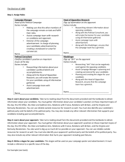 Activity: Election of 1800