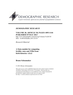 A Stata module for computing fertility rates and TFRs from birth