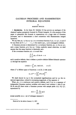 INTEGRAL EQUATIONS