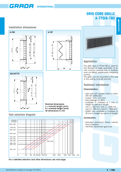 GRID CORE GRILLE A-770/A-780