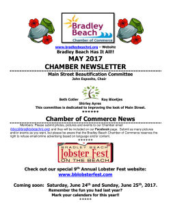 MAY 2017 CHAMBER NEWSLETTER - Bradley Beach Chamber of