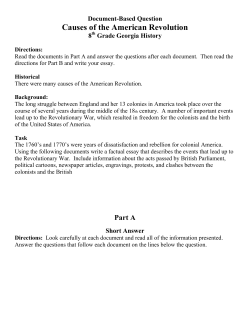 Causes of the American Revolution