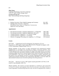 Ming%Xiang%Curriculum%Vitae%% - Blogs in the Division of the