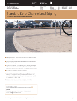 Standard Kerb, Channel and Edging