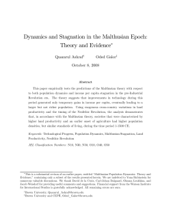 Dynamics and Stagnation in the Malthusian Epoch