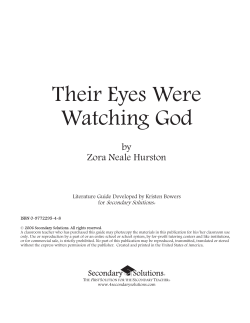 Their Eyes Were Watching God - STUDENT