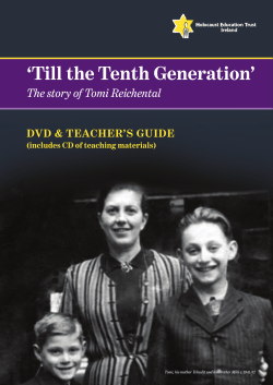 Till the Tenth Generation - Holocaust Education Trust Ireland