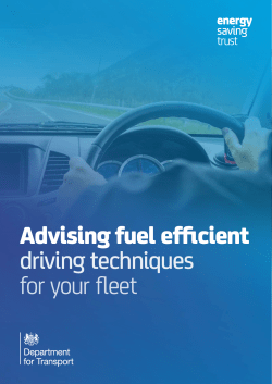 Fuel efficient driving techniques for your fleet
