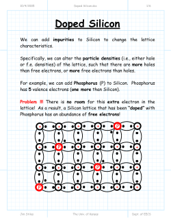 Doped Silicon