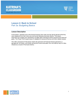 Katrina`s Classroom: Budgeting Basics
