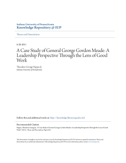 A Case Study of General George Gordon Meade