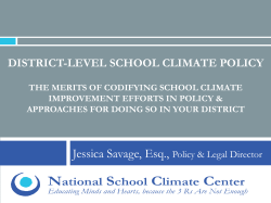 district-level school climate policy