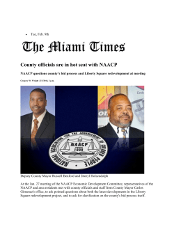 County officials are in hot seat with NAACP | The Miami Times