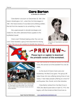 Clara Barton - Super Teacher Worksheets
