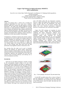 Copper Clip Package for high performance MOSFETs and its