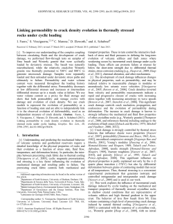 Linking permeability to crack density evolution in thermally stressed