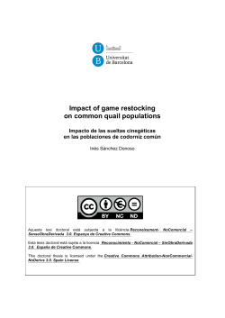 Impact of game restocking on common quail populations