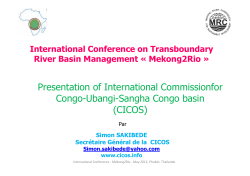 the Congo case - Mekong River Commission