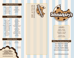 Catering Menu - Schmackary`s