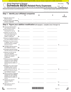 Sch. 80/20 - Illinois Department of Revenue
